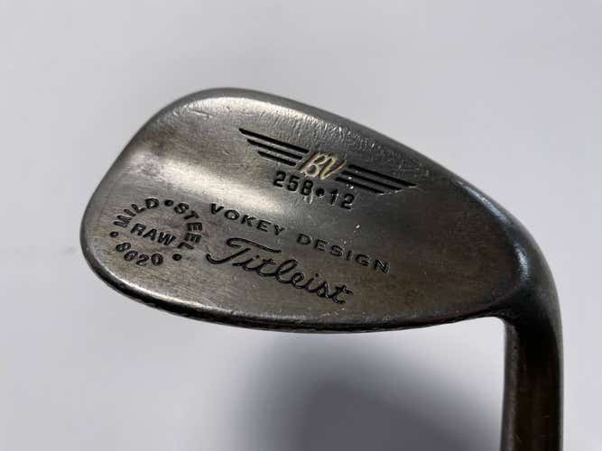 Titleist Vokey Raw Lob Wedge LW 58* 12 Bounce True Temper DG Wedge Steel Mens RH