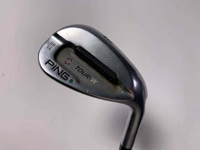 Ping Tour-W Brushed Silver Sand Wedge 56*14 Green Dot 2* Up TFC 149 Regular RH