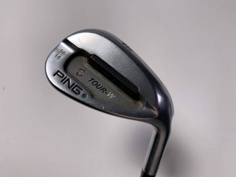 Ping Tour-W Brushed Silver Sand Wedge 56*14 Green Dot 2* Up TFC 149 Regular RH