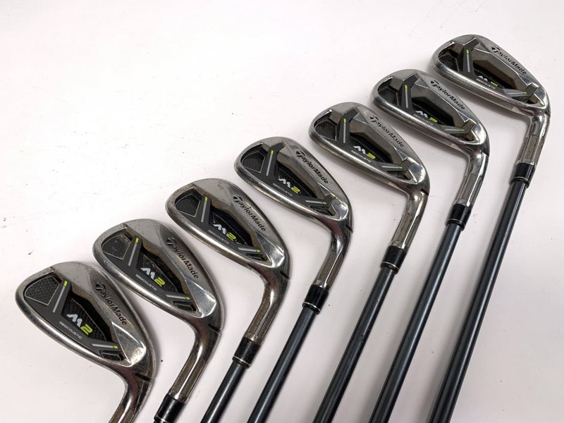 TaylorMade M2 2019 Iron Set 5-PW+AW REAX Regular Graphite Mens RH Midsize Grips