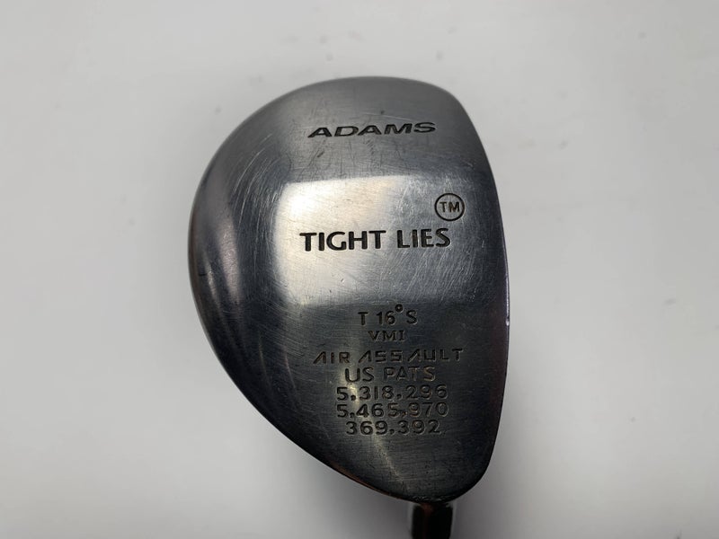 Adams Tight Lies 1998 3 Fairway Wood 16* Stiff Graphite Mens RH Oversize Grip