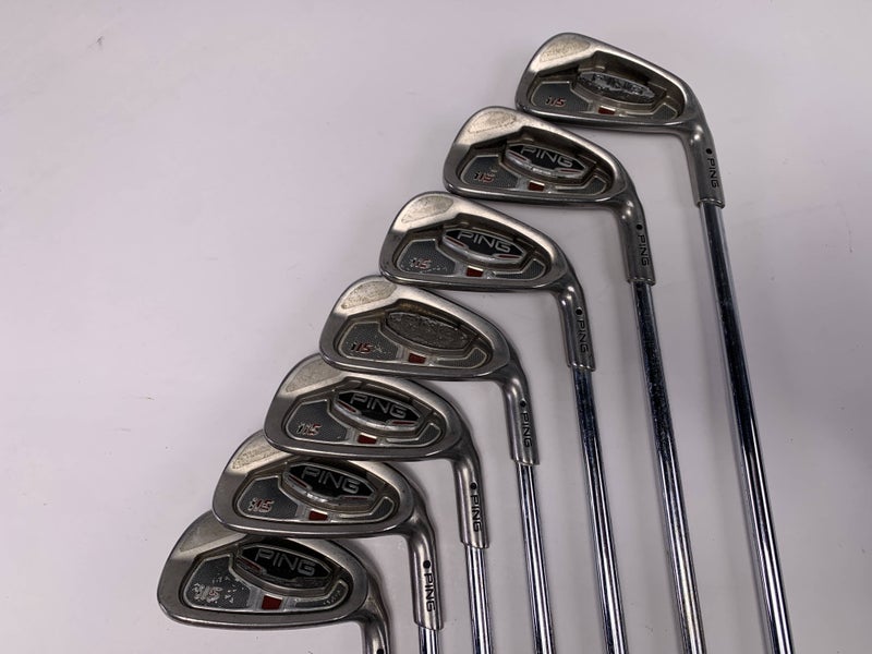 Ping i15 Iron Set 4-PW Black Dot AWT Stiff Steel Mens RH
