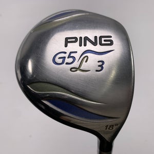Ping G5 Ladies 3 Fairway Wood 18* ULT50F Ladies Graphite Womens RH Midsize Grip