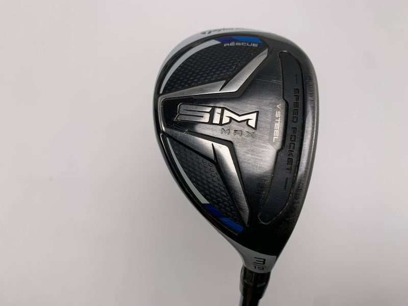 TaylorMade SIM MAX 3 Hybrid 19* Fujikura Ventus Blue 7S Stiff Graphite Mens RH