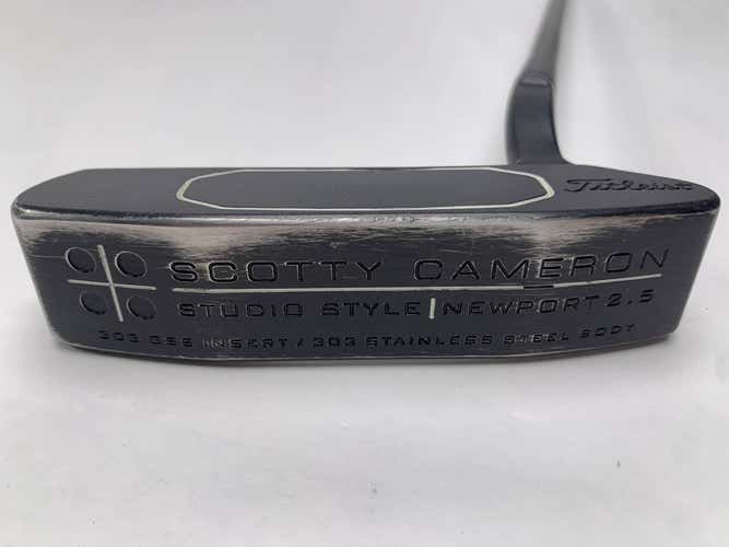 Scotty Cameron Studio Style Newport 2.5 Black Putter 34" Mens RH