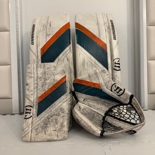 Warrior Ritual G6 E+ Regular Goalie Full Set, Intermediate 30” White (Used)