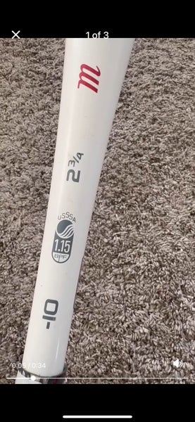 Marucci CAT7 Alloy USSSA Certified Bat (-10)  20 oz 30" (Used)