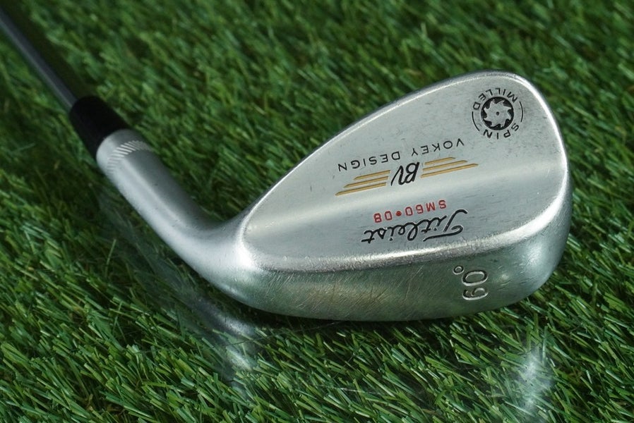 TITLEIST BV VOKEY DESIGN SPIN MILLED LOB WEDGE TRUE TEMPER WEDGE FLEX RH 60 8
