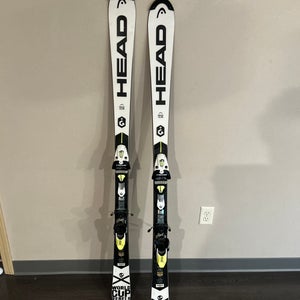 Unisex 2016 HEAD 155 cm Racing World Cup Rebels i.SL Skis With Bindings Max Din 16 (Used)