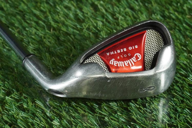CALLAWAY GOLF BIG 2008 BERTHA 8 IRON STEEL SHAFT UNIFLEX RH ~ L@@K!!