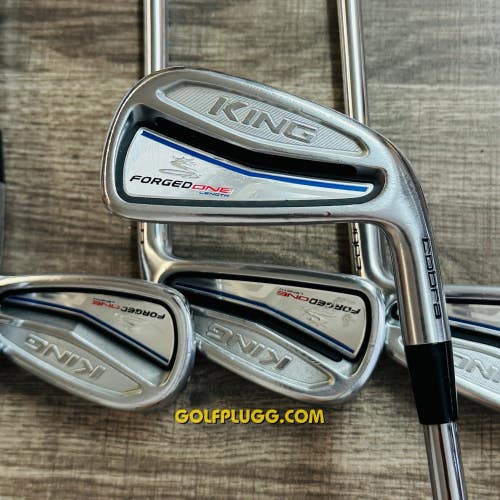 Cobra King Forged One Length Iron Set 4-PW / KBS Steel, Stiff Flex (201)
