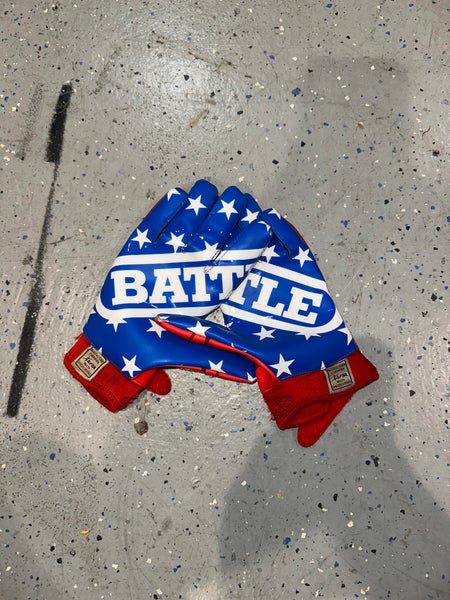 AMERICAN Red Small Adult Battle Gloves (Used)
