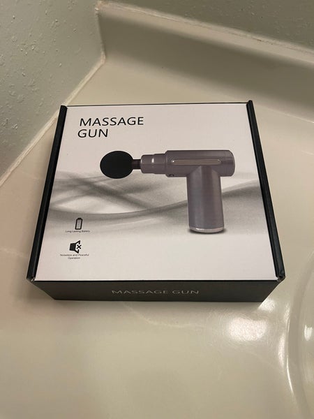 Gray Massage Gun - 4 Interchangeable Head/Shapes