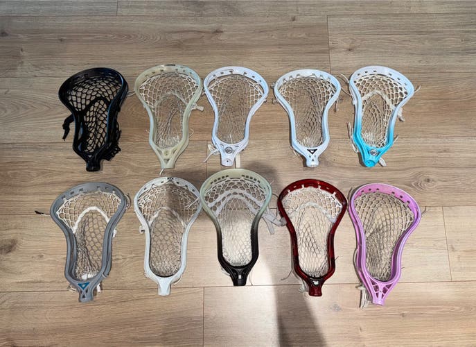 Lot Of Pro Strung Lacrosse Heads (Message for Info on specific heads)