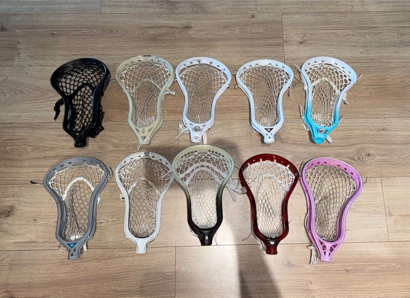 Lot Of Pro Strung Lacrosse Heads (Message for Info on specific heads)