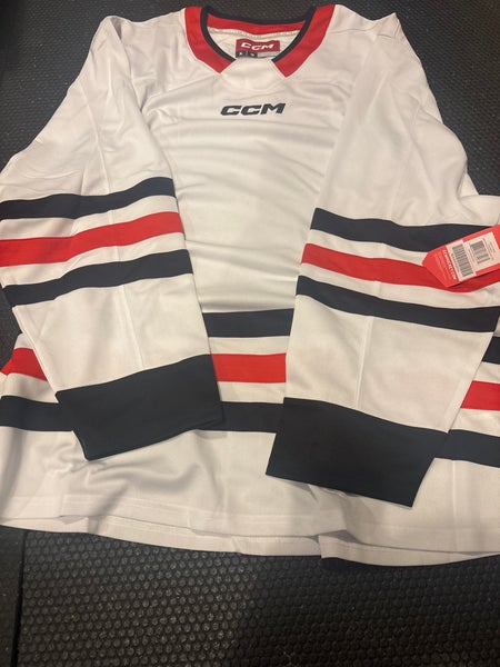CCM Chicago Blackhawks Style White Game Jersey