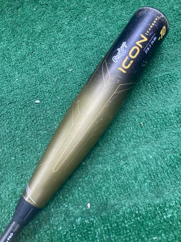 2023 Rawlings Icon Composite Bat USSSA Certified (-10) Composite 17 oz 27" (Used)