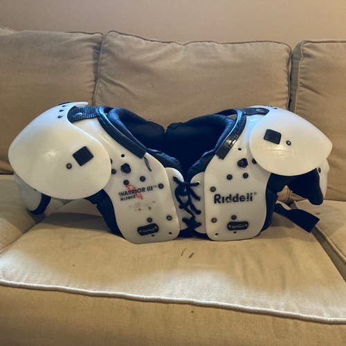 Large Adult Riddell Warrior III Shoulder Pads (Used)