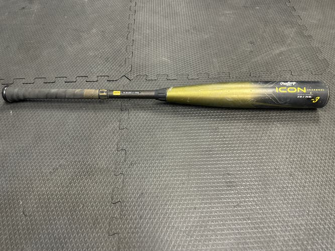 2023 Rawlings Icon Composite BBCOR Certified Bat (-3) 28 oz 31" (Used)