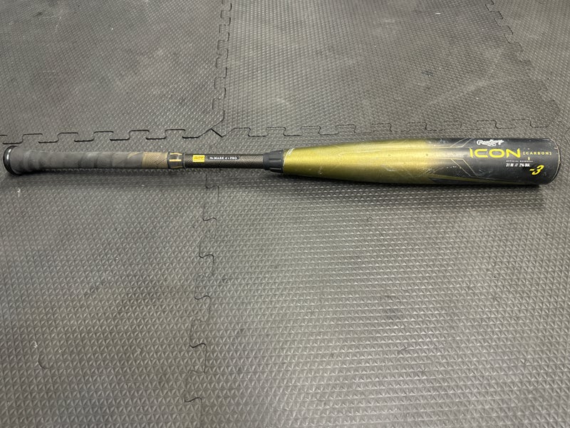 2023 Rawlings Icon Composite BBCOR Certified Bat (-3) 28 oz 31" (Used)