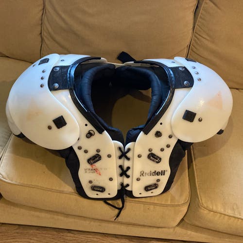 Large Adult Riddell Warrior III Shoulder Pads (Used)