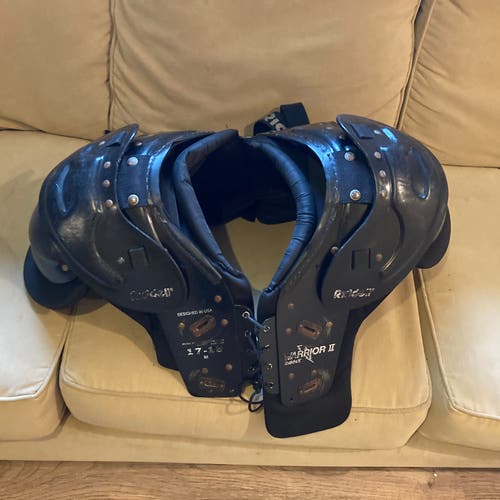 Medium Adult Riddell Warrior II Shoulder Pads (Used)