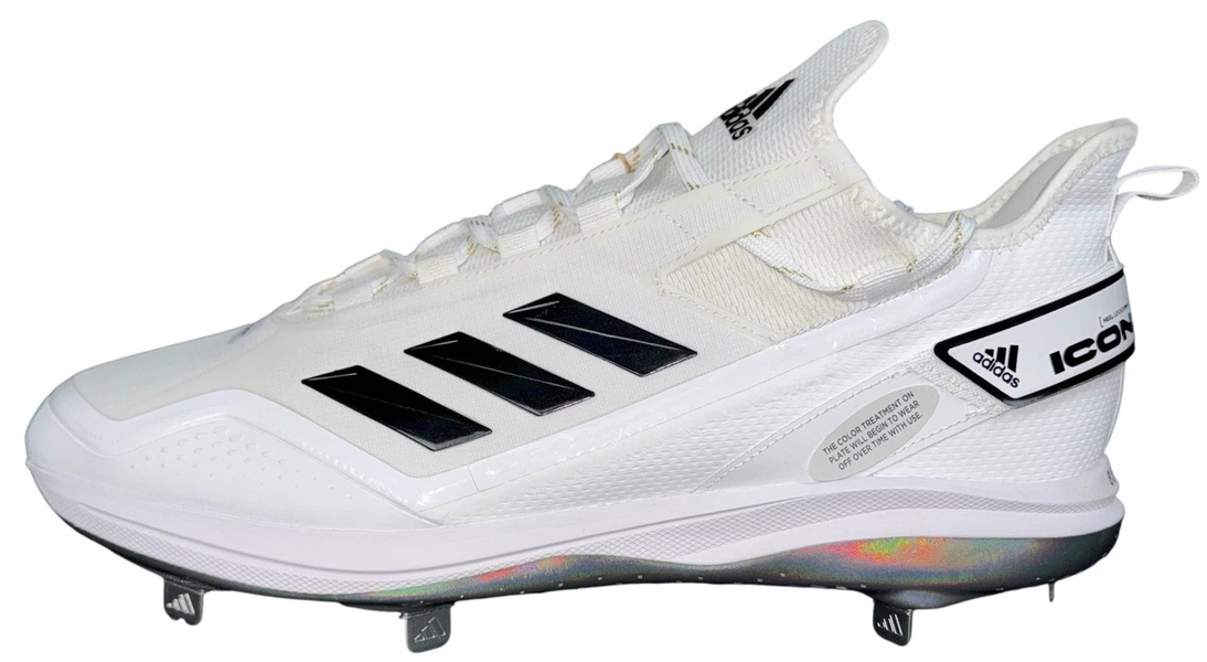 Adidas Icon 7 Boost Mens Size 16 White Baseball Metal Cleats GX2803 Performance