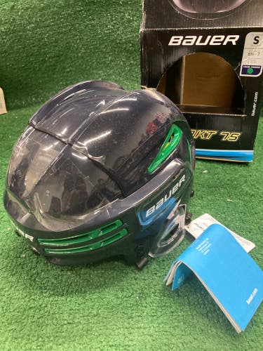 Blue Small Bauer Re-Akt 75 Helmet (New)
