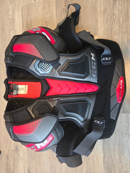 Large Senior CCM QuickLite Shoulder Pads Pro Stock (Like new!)