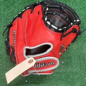 Black Wilson A500 RH Catcher's Baseball Glove 32" (Used)