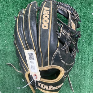 Black Wilson A2000 RH Infield Baseball Glove 11.75" (Used)