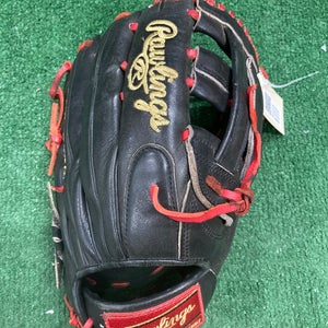 Black Rawlings Heart of the Hide RH Outfield Baseball Glove 13" (Used)