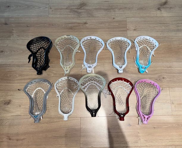 Lot Of Pro Strung Lacrosse Heads (Message for Info on specific heads)