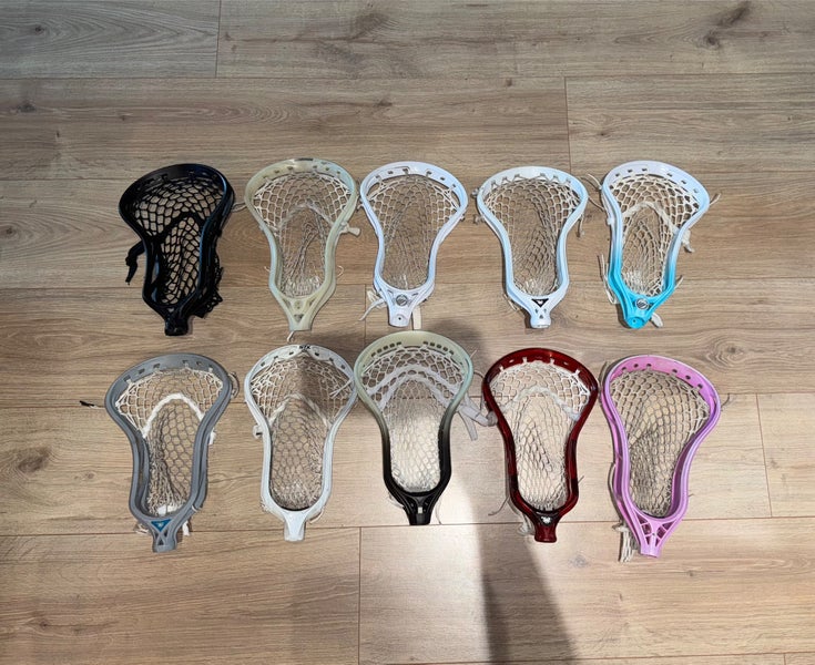 Lot Of Pro Strung Lacrosse Heads (Message for Info on specific heads)