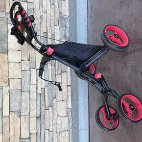 Used GP GO PLUS PUSH CART Golf Cart Black And Red 4 Wheel 11835-S000196907