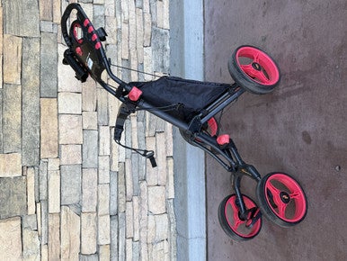 Used GP GO PLUS PUSH CART Golf Cart Black And Red 4 Wheel 11835-S000196907
