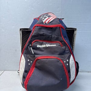 Used Demarini PLAYER BACKPACK BB/SB Player Backpack White/Red/Navy 11835-S000196949