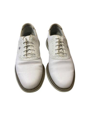 Used Foot Joy Mens Golf Shoes White Senior 9 11706-S000359000