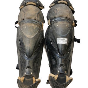 Used Under Armour UALG2-SRVS Catchers Leg Guards Black Intermed 11706-S000358968