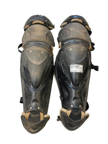 Used Under Armour UALG2-SRVS Catchers Leg Guards Black Intermed 11706-S000358968