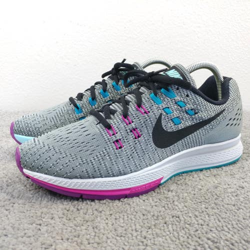 Nike Air Zoom Structure 19 Womens Size 9 Athletic Running Shoes Gray Sneakers