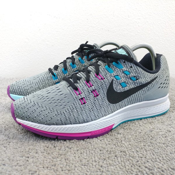 Nike Air Zoom Structure 19 Womens Size 9 Athletic Running Shoes Gray Sneakers