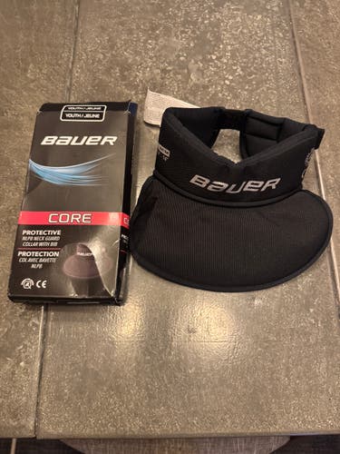 New BAUER NLP8 CORE NECKGUARD #1042877 - YOUTH 11506-BAR1042877