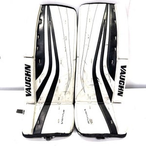 Used Vaughn SLR YOUTH Goalie Leg Pads Youth White 26" 11860-S000295034