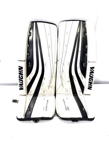 Used Vaughn SLR YOUTH Goalie Leg Pads Youth White 26" 11860-S000295034