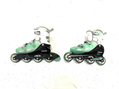 Used RollerDerby ADJ 6-9 Senior Rec Fitness Skates White Adjustable 11860-C000294969