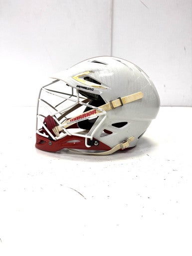 Used Warrior REGULATOR 2 Lacrosse Helmet White One Size 11860-C000294961