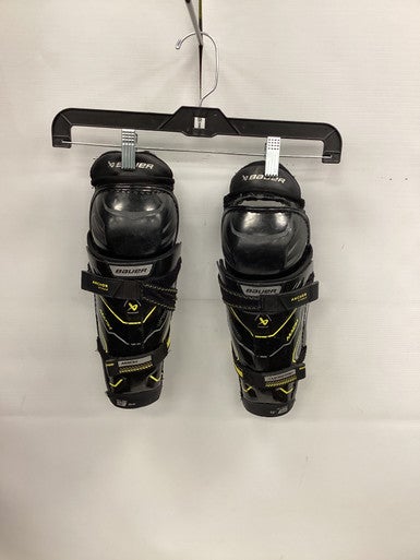 Used Bauer SUPREME Junior Shin Guards Black 10" 11851-S000035322