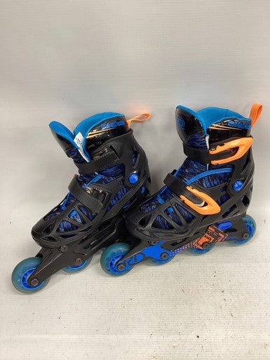 Used Rollerblade ADJ Child Rec Fitness Skates Black Adjustable 11851-S000035304