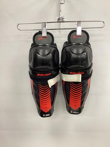 Used Bauer LIL SPORT Junior Shin Guards Black 9" 11851-S000035307